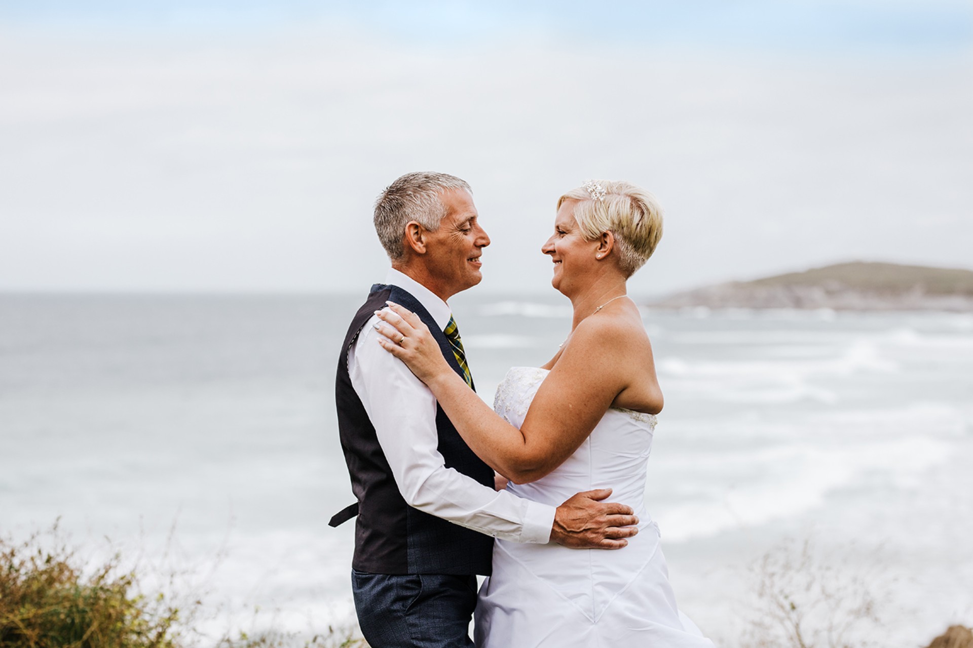 Beach wedding photography Cornwall